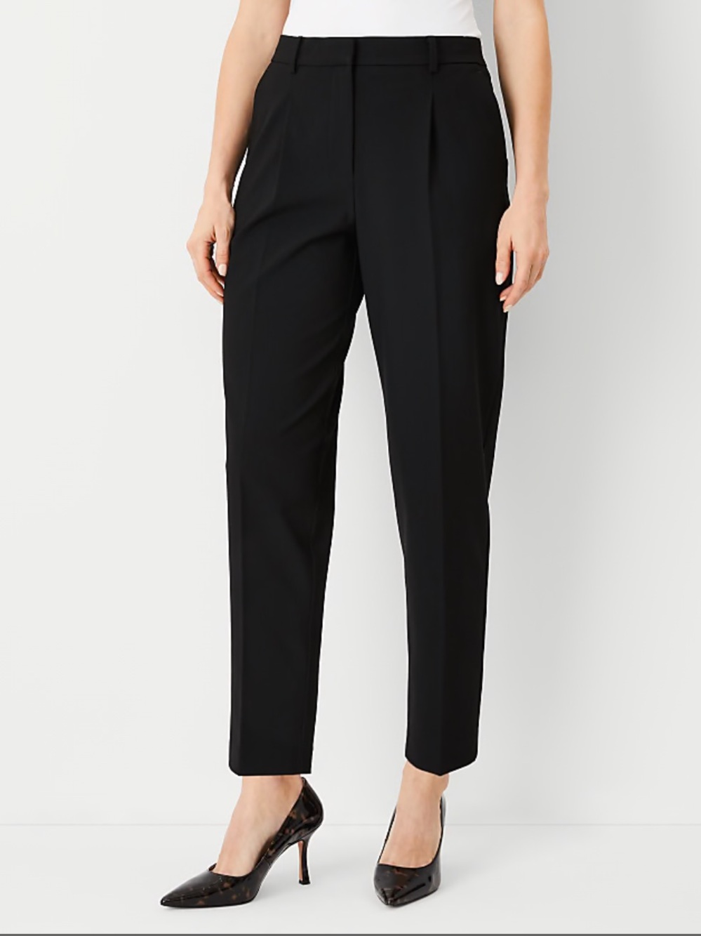 Ann Taylor 90s inspired Minimalist Corporate Siren High Rise Tailored Trousers